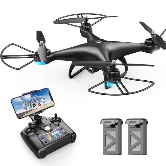Holy Stone HS110D camera wide-angle captures expansive scenery with distortion-free detail for clear footage.