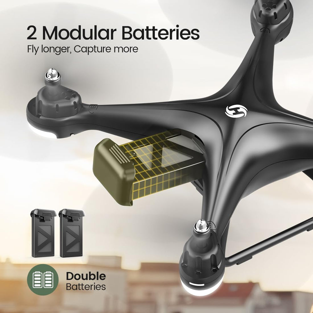 Holy Stone HS110D mobile app control streamlines camera and flight settings for quick tweaks.