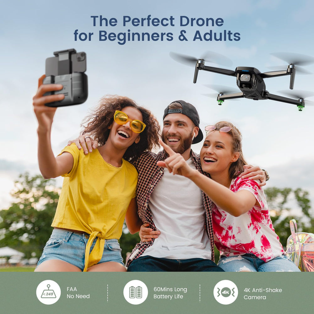 Holy Stone HS175G one-key takeoff and landing simplifies beginner flight.