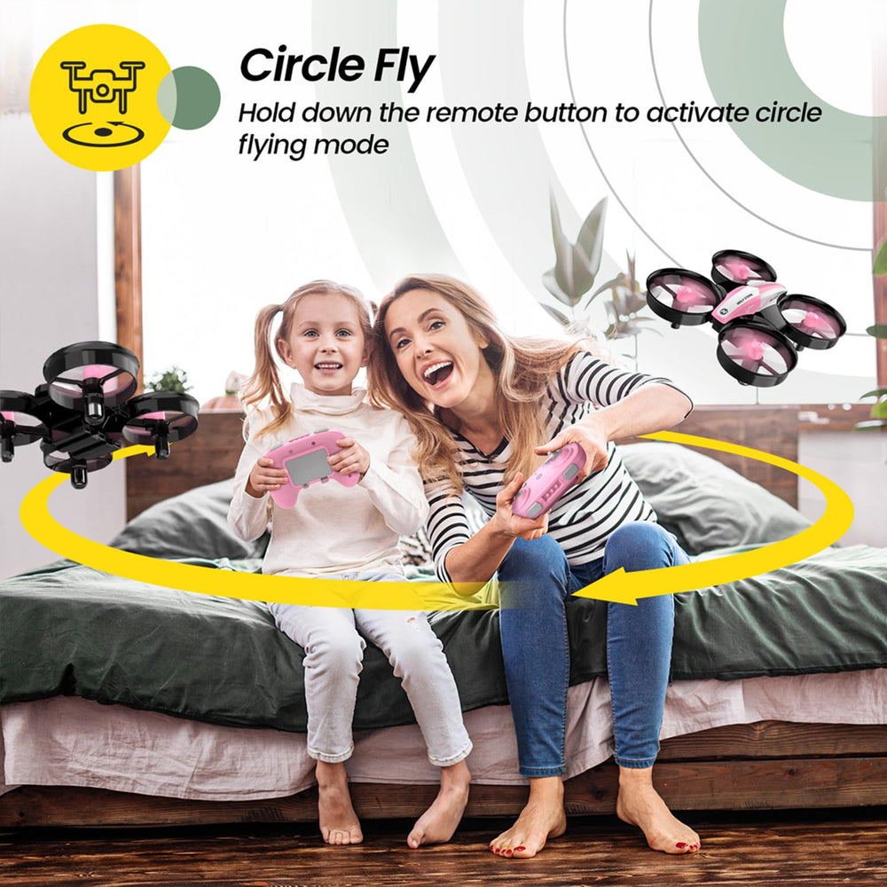 Holy Stone HS210 3D flips action captures dynamic spins during play.