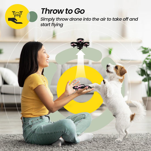 Holy Stone HS210 circle fly demo shows exciting aerial tricks for kids.