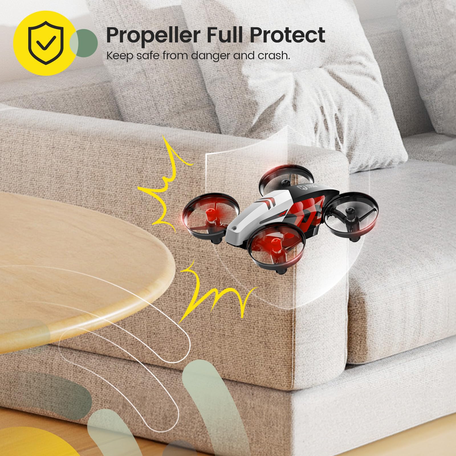 Holy Stone HS210T emergency stop supports quick safe control pauses.