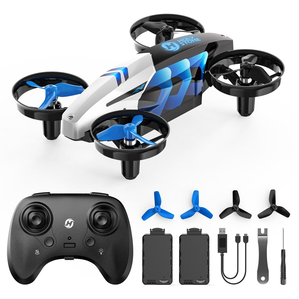 Holy Stone HS210T in land mode showing drift action for kids RC fun