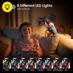 Holy Stone HS210T propeller protectors guard tiny wings for safer indoor fun.