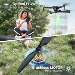 Holy Stone HS280D 1080P camera captures crisp FPV footage.