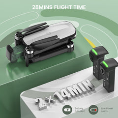 Holy Stone HS280D two modular batteries extend flight time.