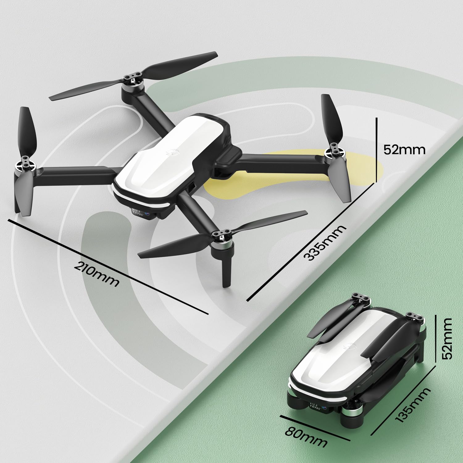 Holy Stone HS280D low battery warning helps you manage flights.