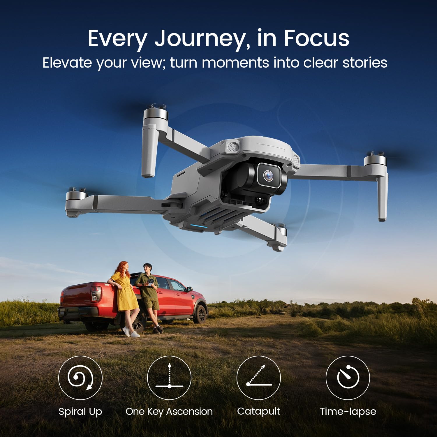 Holy Stone HS360D beginner-friendly controls and QuickShots for approachable aerial filming.