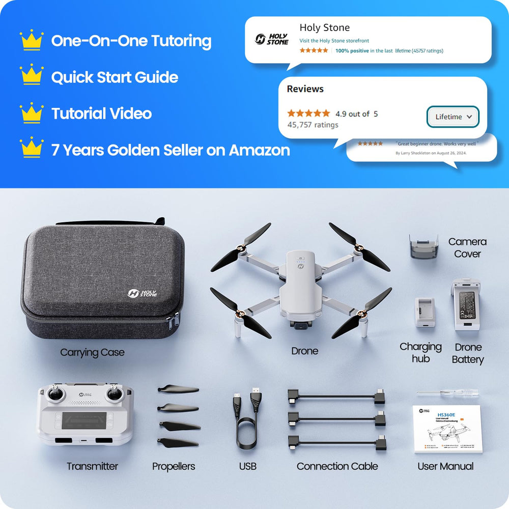 Holy Stone HS360E portable setup for quick flights