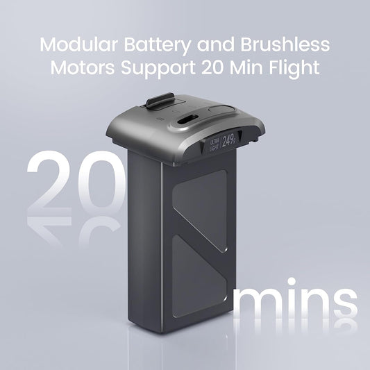 Holy Stone HS360S battery pack outdoor use demonstrates lightweight energy density for longer flights.