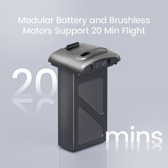 Holy Stone HS360S battery pack outdoor use demonstrates lightweight energy density for longer flights.