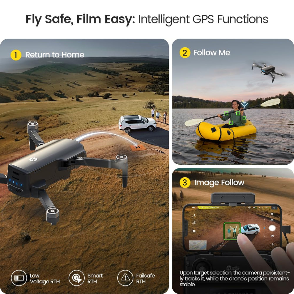 Holy Stone HS360S beginner mode assists new pilots.
