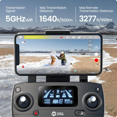 Holy Stone HS700E brushless motors for quiet, durable flight