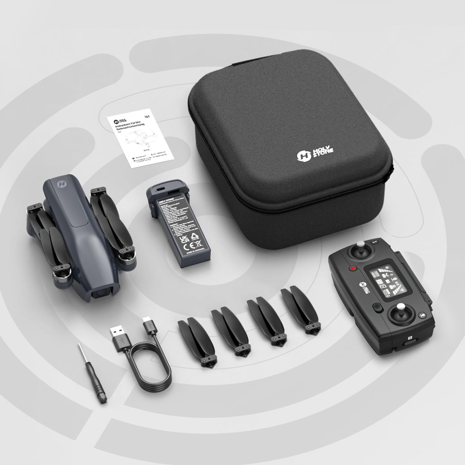 Holy Stone HS710 lightweight design eases travel and storage
