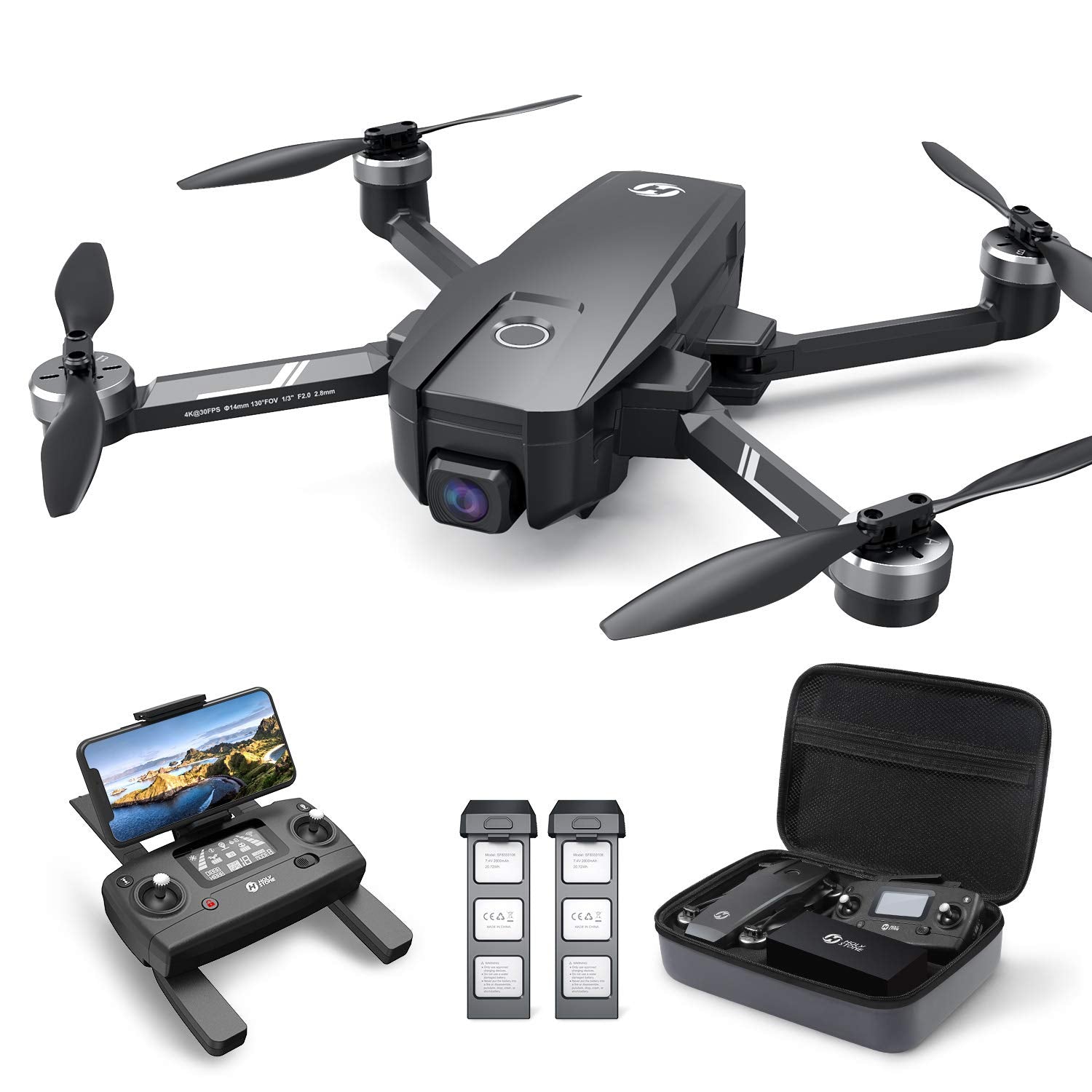 Holy Stone HS720E with 4K camera delivers stabilized footage for sharp urban and landscape scenes.