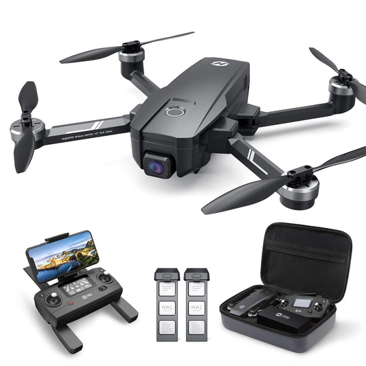 Holy Stone HS720E with 4K camera delivers stabilized footage for sharp urban and landscape scenes.