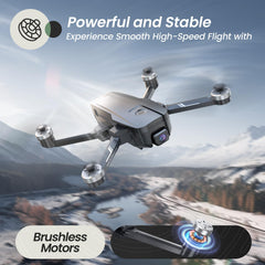 Holy Stone HS720E 5GHz FPV transmission provides low-latency real-time viewing.