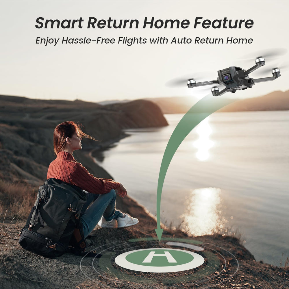 Holy Stone HS720E Follow Me mode captures dynamic footage hands-free.