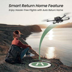 Holy Stone HS720E Follow Me mode captures dynamic footage hands-free.