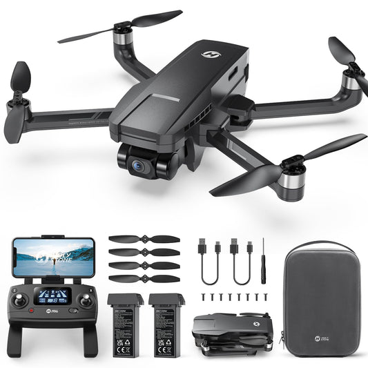 Holy Stone HS720G folded drone demonstrates compact, travel-ready design.