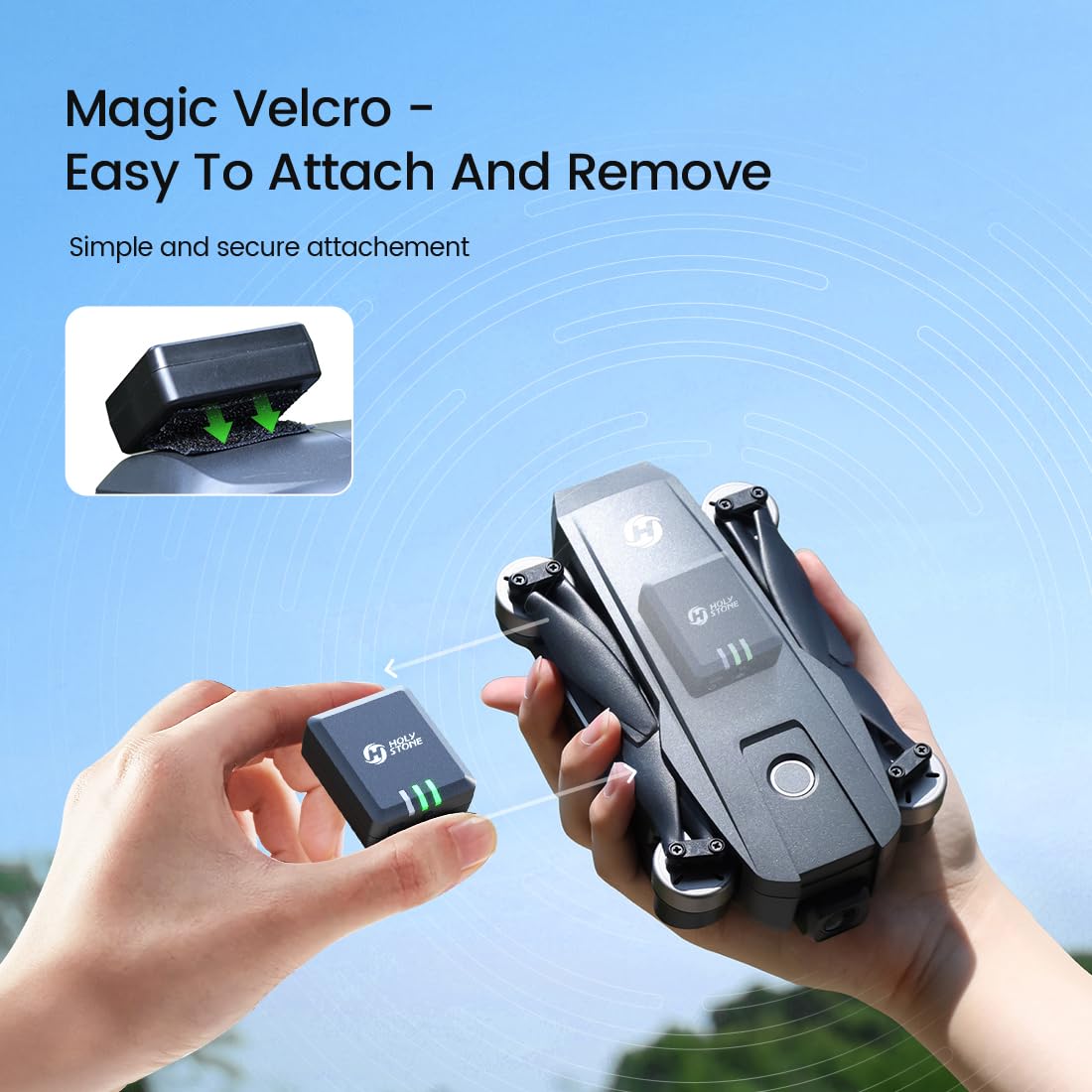 Holy Stone Remote ID module compatibility with multiple 4K drones.