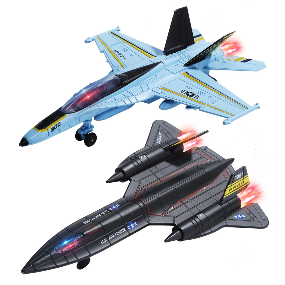 HOLYFUN double fighter jet with glow lights for immersive playtime