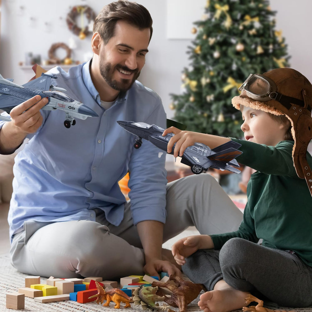 HOLYFUN double-fighter-jet toy gift-ready packaging for holidays