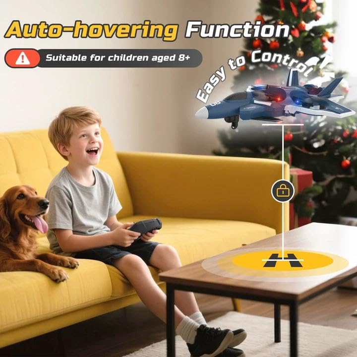 HOLYFUN Foam Fighter Jet Drone assembly reveals simple setup with quick-battery install.
