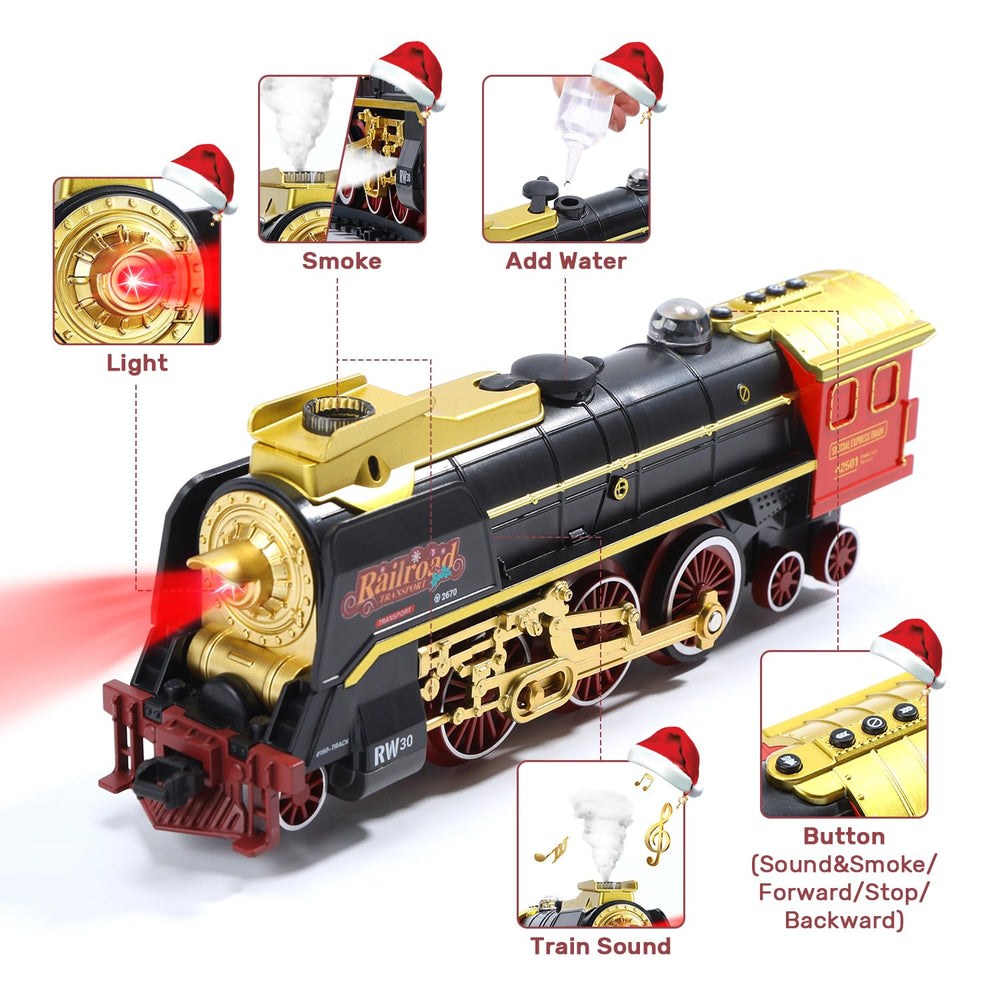 HOLYFUN glowing passenger carriage enhances storytelling during playtime.