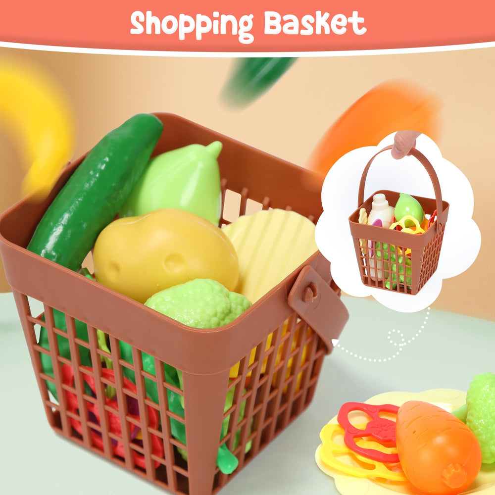 HOLYFUN Kids Kitchen Playset assembled dimensions help fit small spaces.