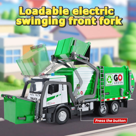 HOLYFUN metal cab and ABS body provide a durable realistic feel during pretend play