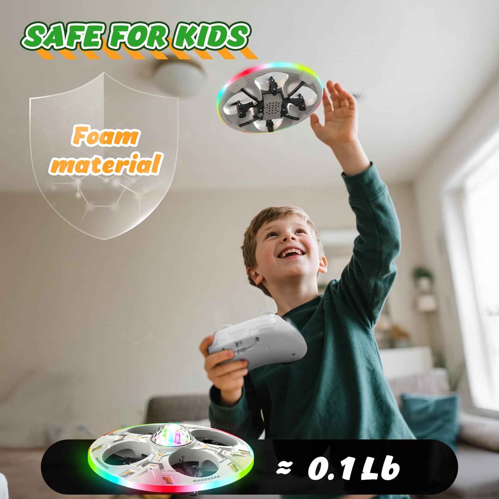 HOLYFUN mini UFO drone gyro remote delivers precise control