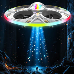HOLYFUN mini UFO drone LED light show for captivating indoor play