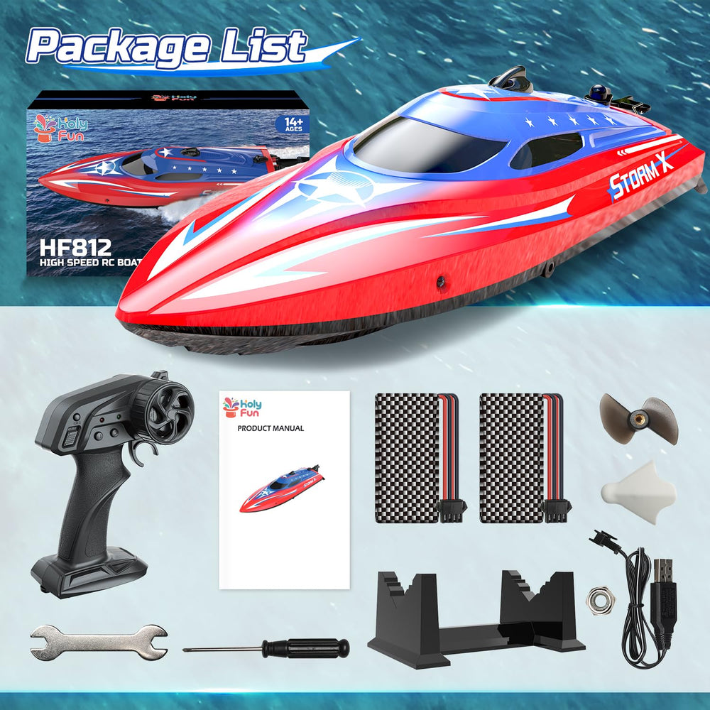 HOLYFUN beginner-friendly RC boat makes a great gift for water lovers.