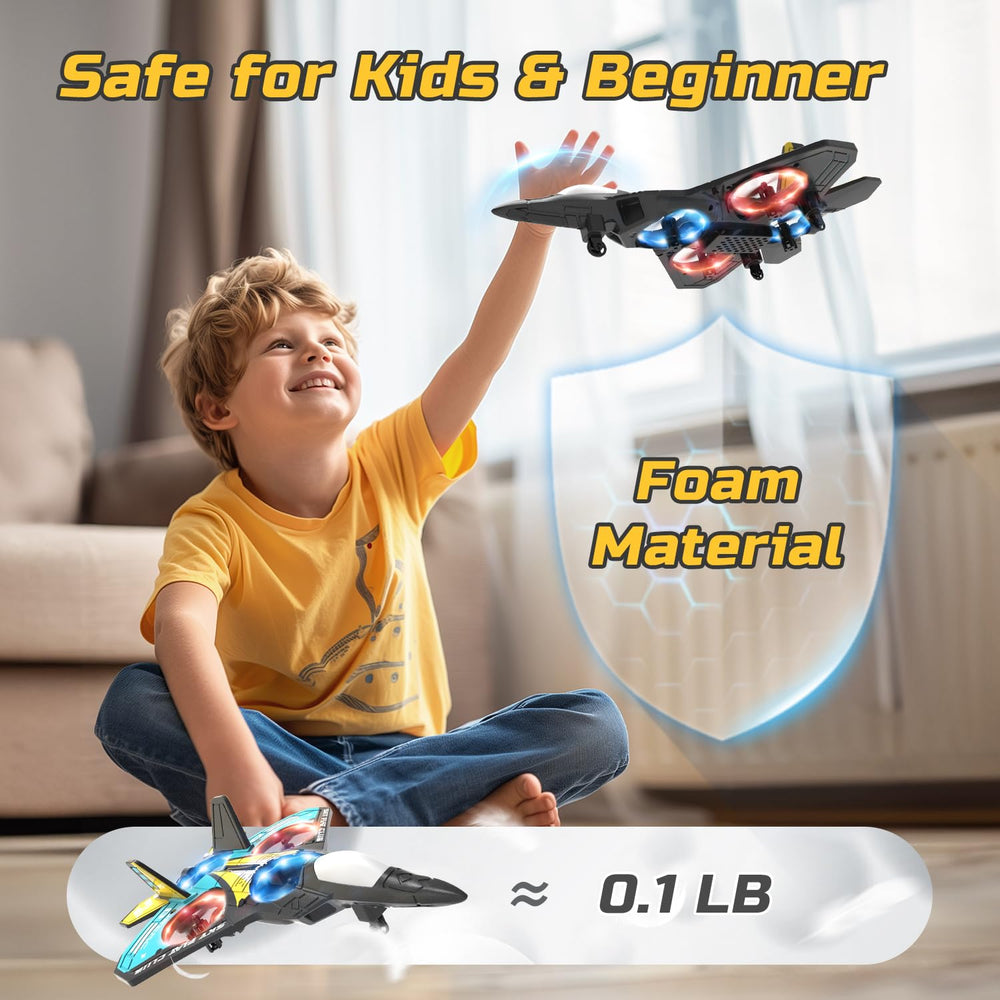 HOLYFUN RC plane LED lights visible for dusk flying