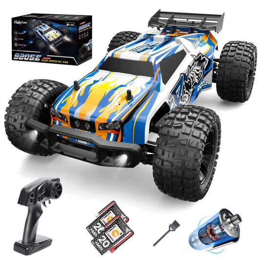 Holyton RC car shell lights improve night visibility for fast outdoor runs.