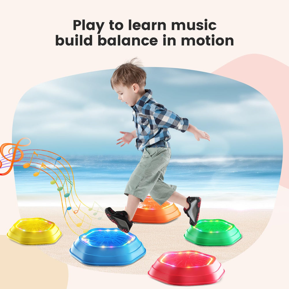 Holyton stepping stones support color learning during play