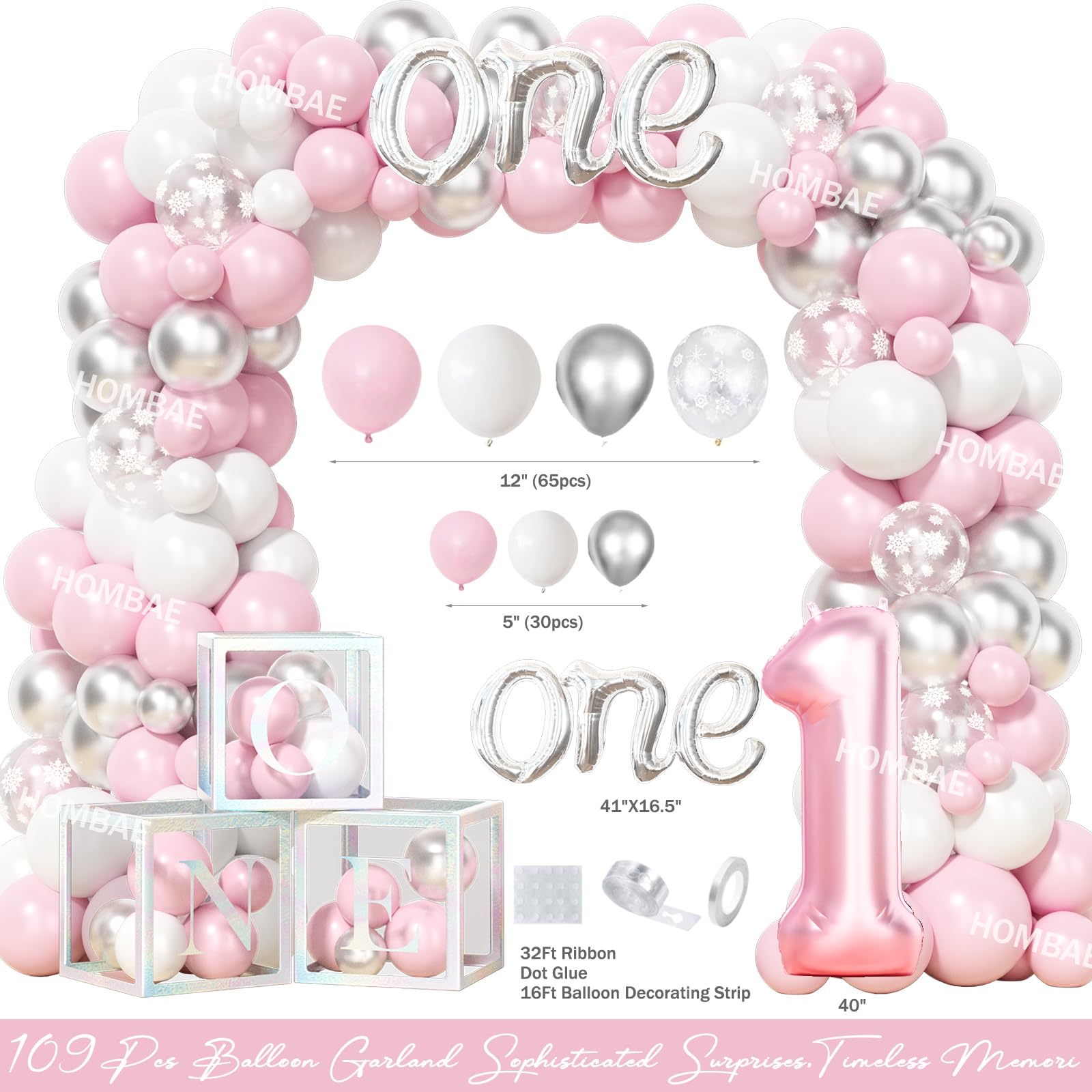 Hombae winter-onederland banner clearly marks the theme