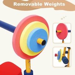 Home-Man Removable weights—lightweight and easy to handle for safe play.