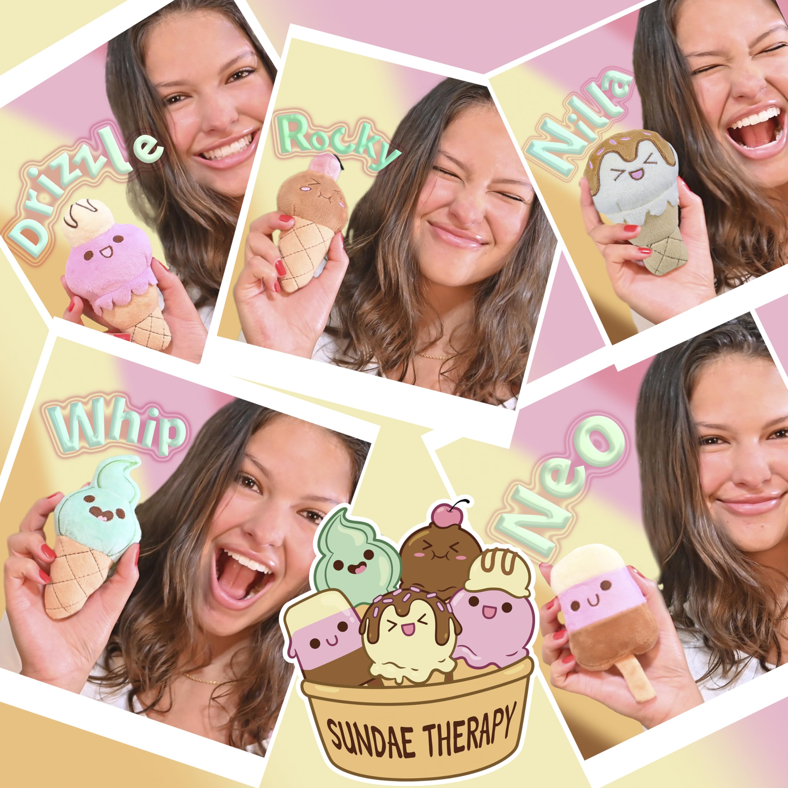 Homelodge Ice Cream Plushies show soft touch for cozy evenings.