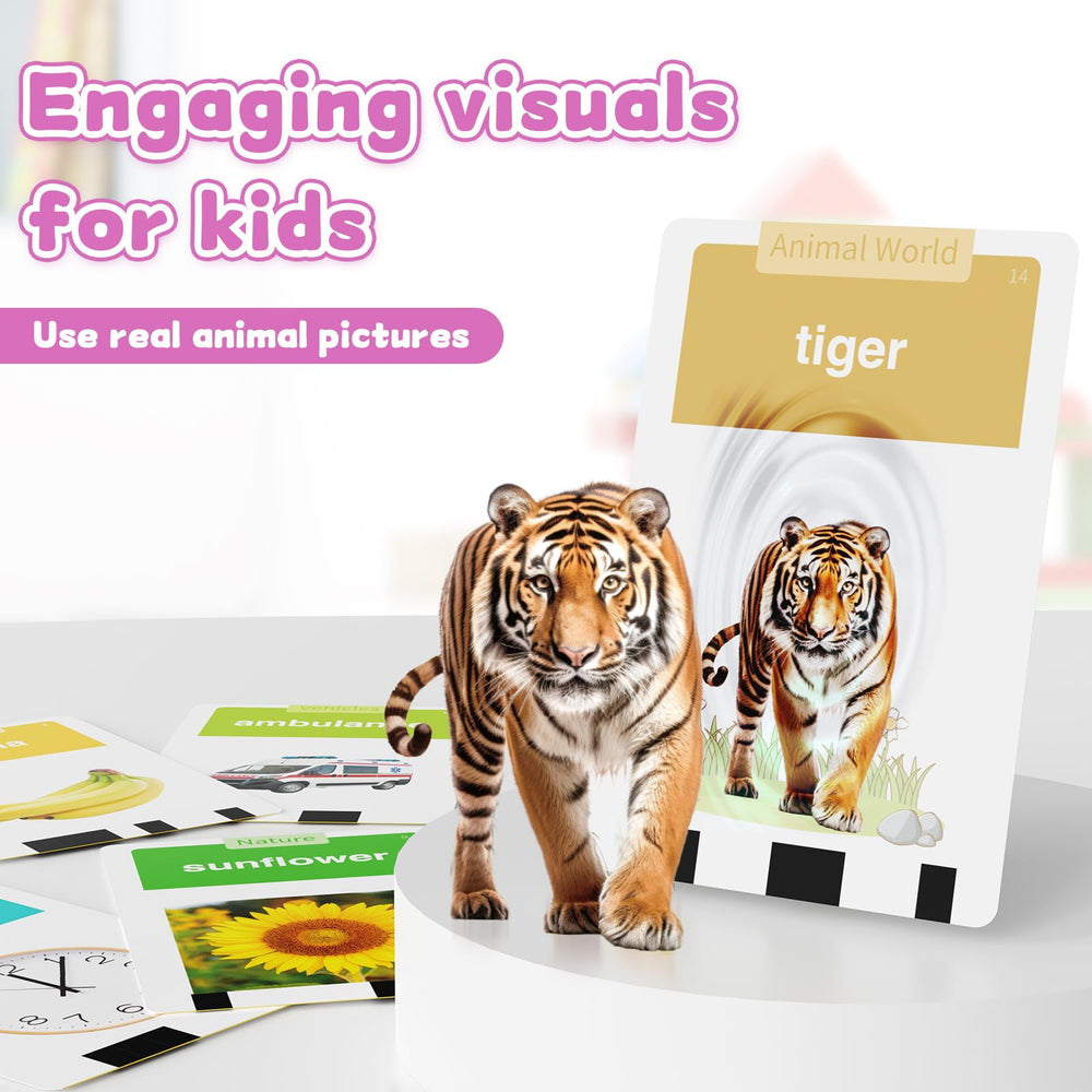 American accent audio helps kids imitate pronunciation during speaking activities.