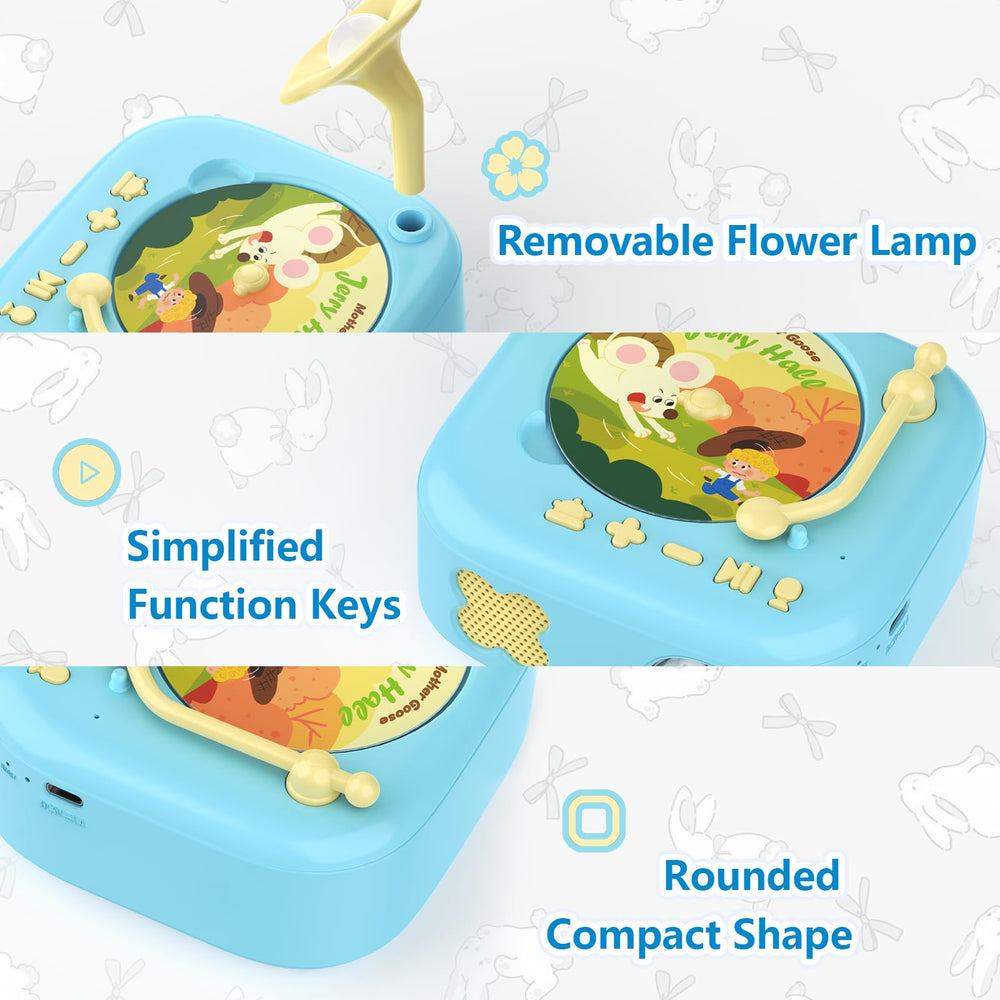 HOMESTEC detachable flower light provides soft, non-glare illumination.