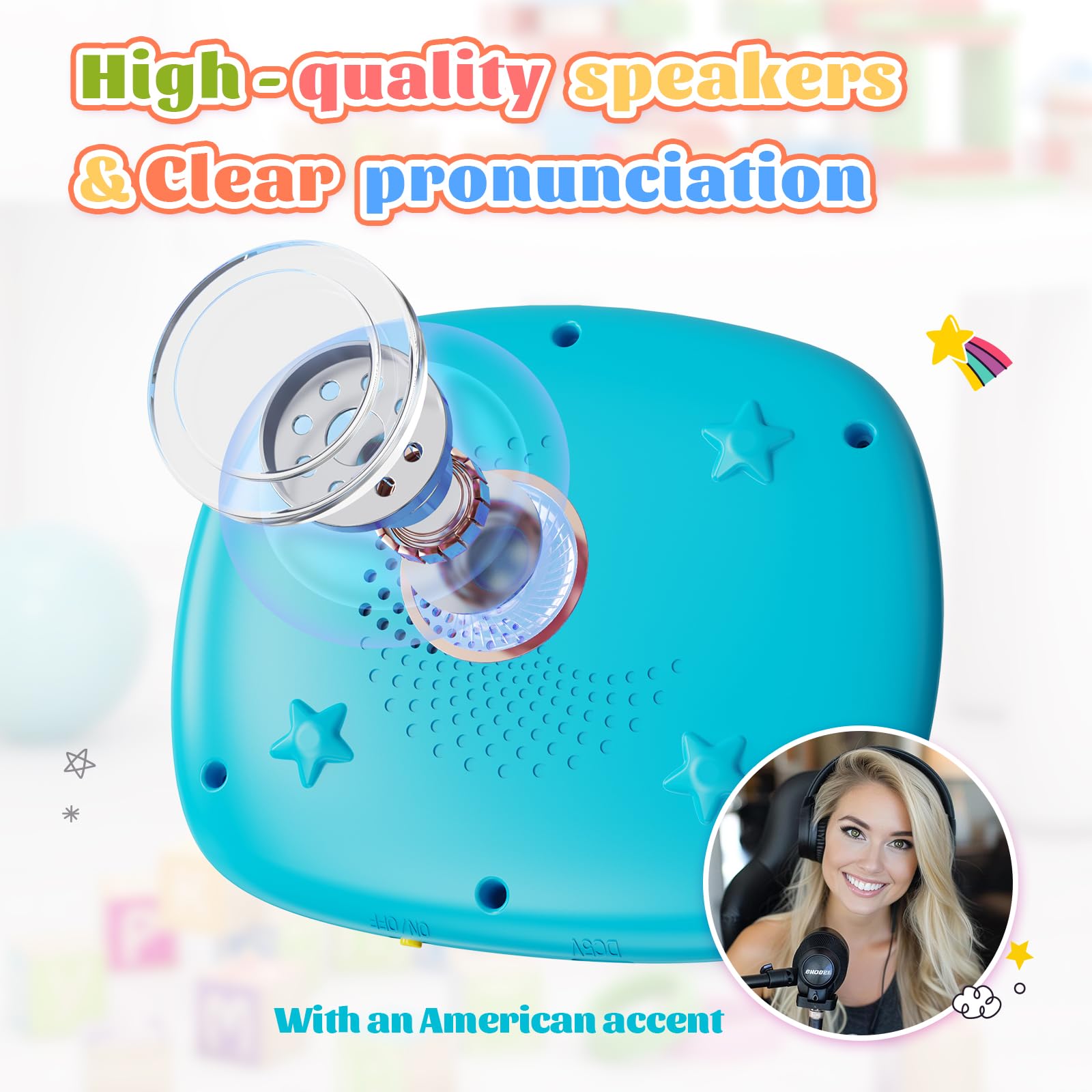 HOMESTEC stories and sounds enhance listening skills and imagination.