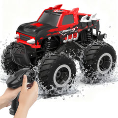 HOMETALL Amphibious RC Car front view for all-terrain play.