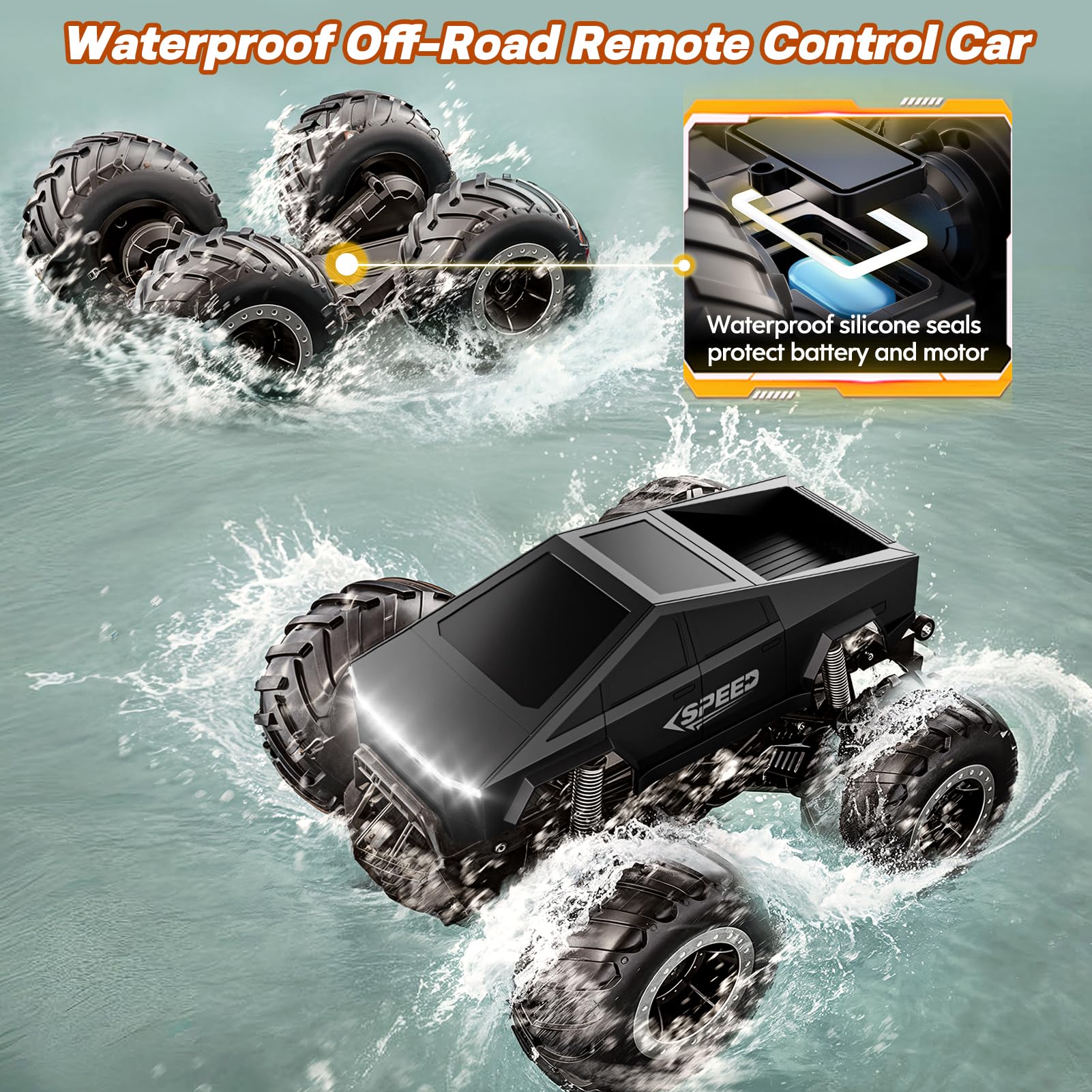 HOMETALL off-road test in mud showcasing grip and stability