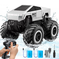HOMETALL off-road RC pickup front view ideal for all-terrain play.