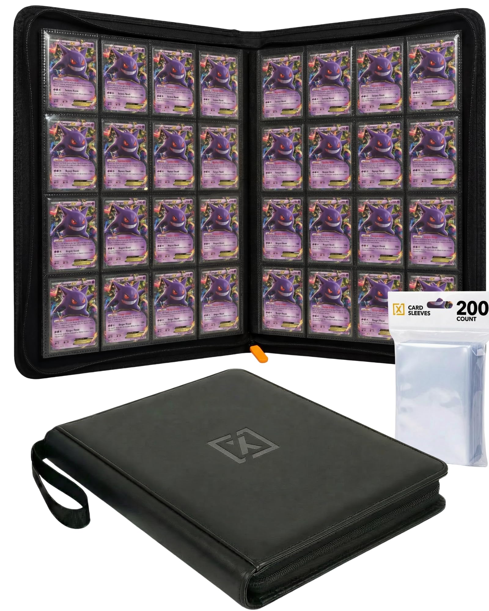 HOMEXPRO X PRO 1000+ binder open view shows 16-pocket pages for full collection