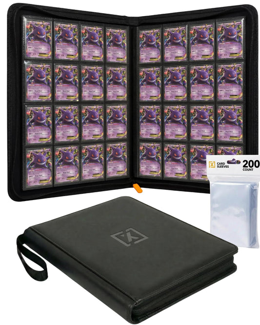 HOMEXPRO X PRO 1000+ binder open view shows 16-pocket pages for full collection