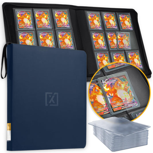 HOMEXPRO X PRO Toploader Binder front view highlighting 252-card capacity