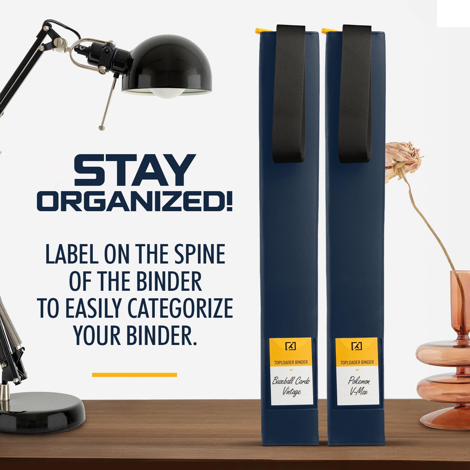 HOMEXPRO X PRO Toploader Binder includes 20 toploaders for immediate use